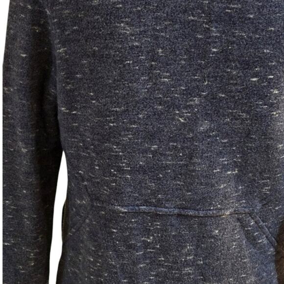 Caslon Blue Heathered Sweatshirt Shawl Collar Blazer Jacket‎ Size Small - Picture 4 of 6